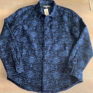 SOLD-OUTERKNOWN JACQUARD BLANKET SHIRT LARGE